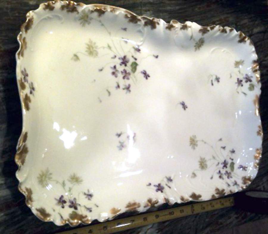 Schleiger 453d 19" Rectangular Serving Platter by Haviland-1