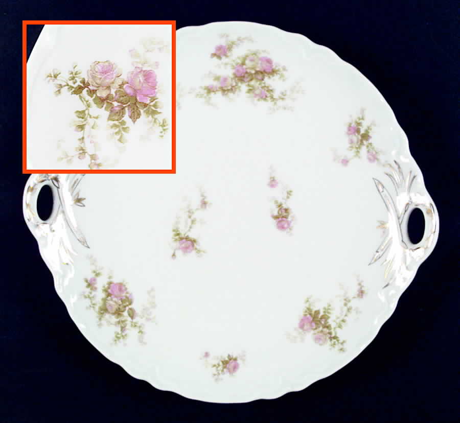 Schleiger 456 Handled Cake Plate by Haviland-1