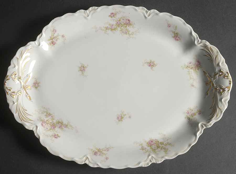 Schleiger 456 16" Oval Serving Platter by Haviland-1