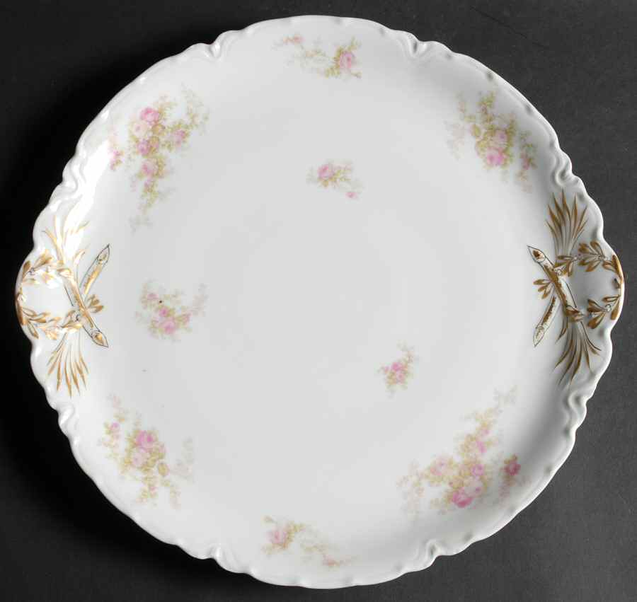 Schleiger 456 13" Handled Chop Plate (Round Platter) by Haviland-1