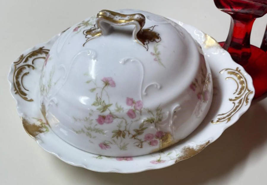 Schleiger 459E Round Covered Butter by Haviland-1