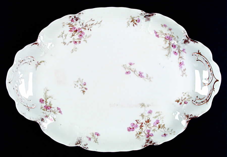 Schleiger 459E 13" Oval Serving Platter by Haviland-1