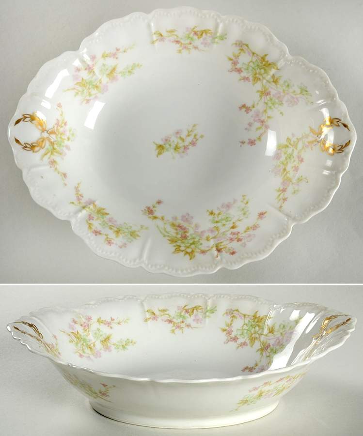Schleiger 45A 10" Oval Vegetable Bowl by Haviland-1