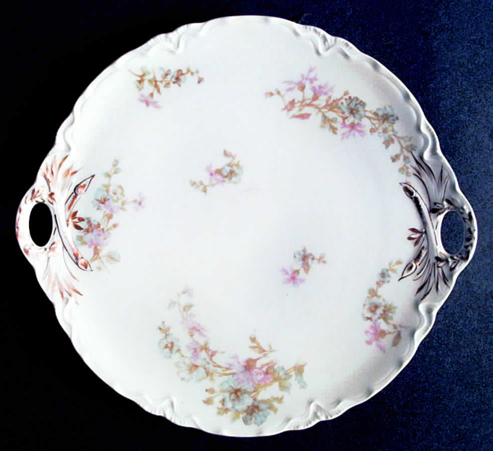 Schleiger 46 Handled Cake Plate by Haviland-1