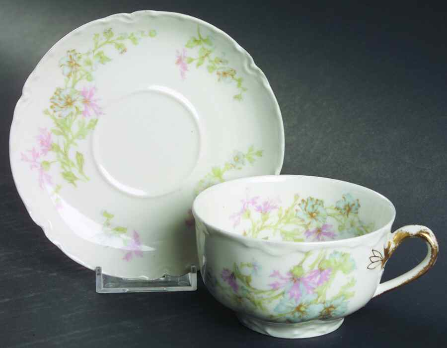 Schleiger 46 Flat Cup & Saucer Set by Haviland-1