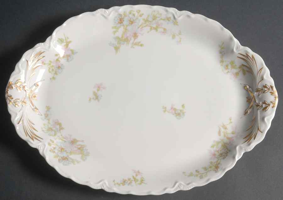 Schleiger 46 13" Oval Serving Platter by Haviland-1