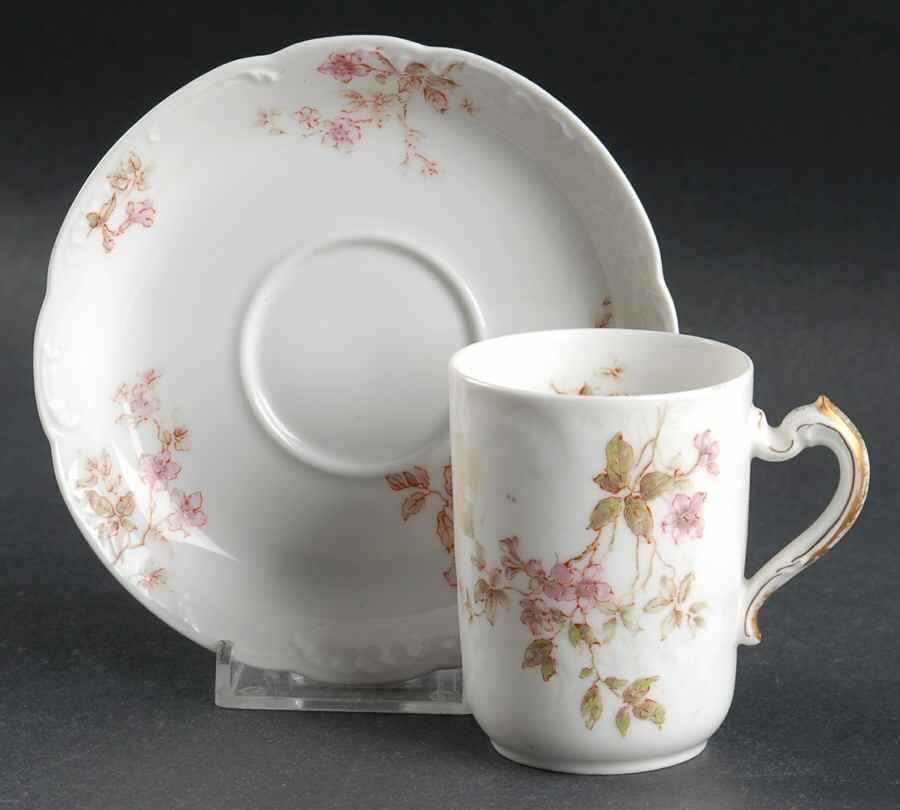 Schleiger 464 Chocolate Cup & Saucer Set by Haviland-1