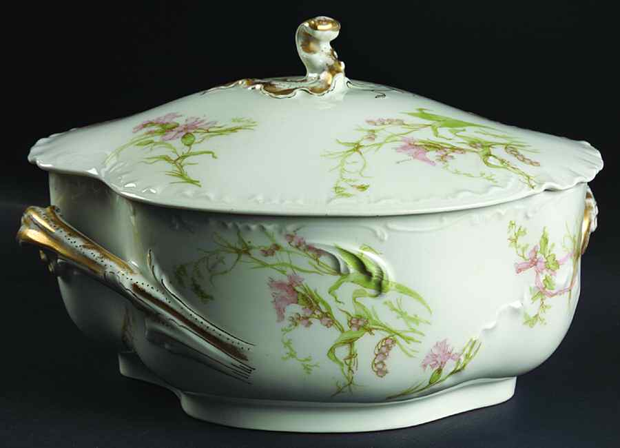 Schleiger 472c Tureen &  Lid by Haviland-1