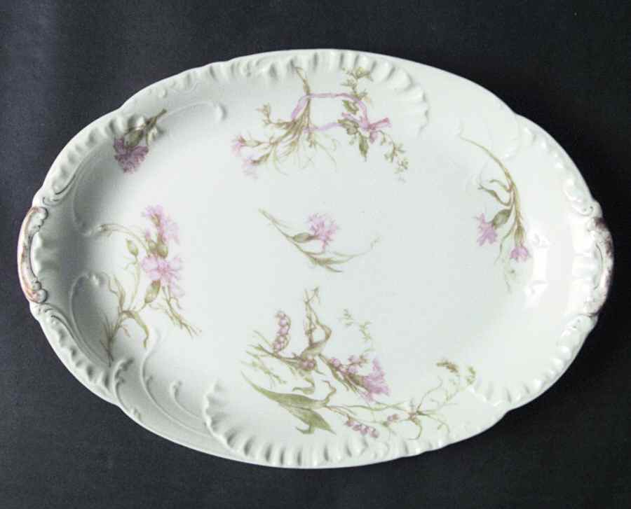 Schleiger 472c 11" Oval Serving Platter by Haviland-1