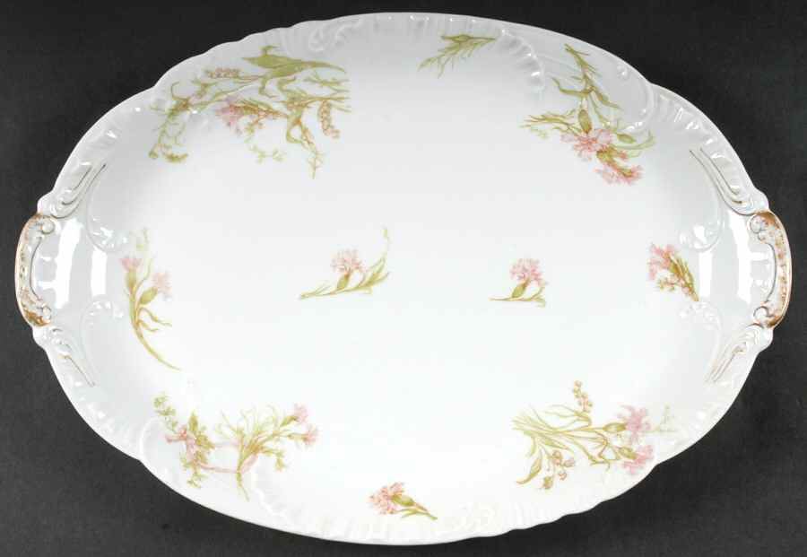 Schleiger 472c 15" Oval Serving Platter by Haviland-1