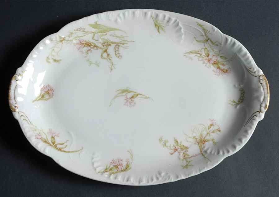 Schleiger 472c 13" Oval Serving Platter by Haviland-1