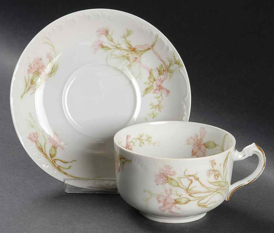 Schleiger 472c Flat Cup & Saucer Set by Haviland-1
