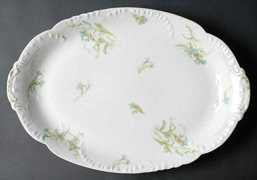 Schleiger 472d 17" Oval Serving Platter by Haviland-1