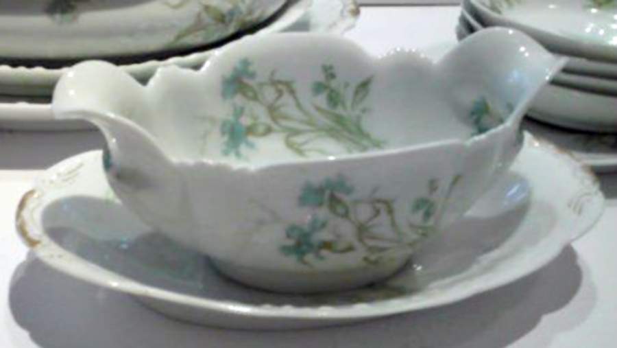 Schleiger 472d Gravy Boat & Underplate by Haviland-1