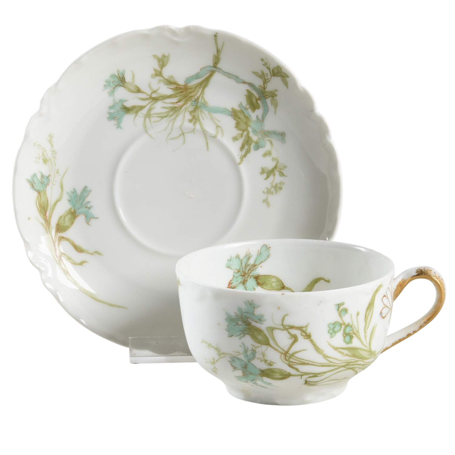 Schleiger 472h Flat Cup & Saucer Set by Haviland-1