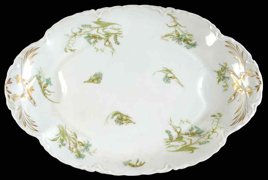 Schleiger 472h 17" Oval Serving Platter by Haviland-1