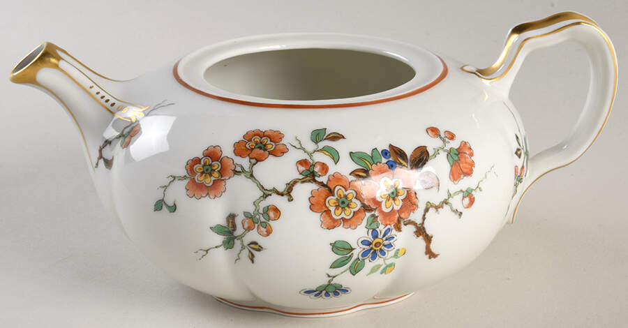 Schleiger 474A Teapot No Lid by Haviland-1
