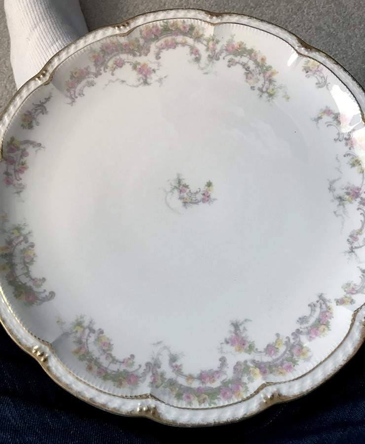 Schleiger 475c 12" Chop Plate (Round Platter) by Haviland-1