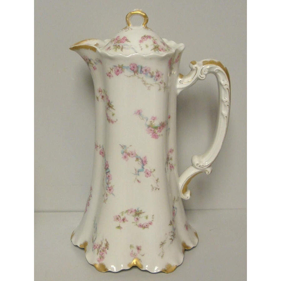 Schleiger 481F Chocolate Pot & Lid by Haviland-1