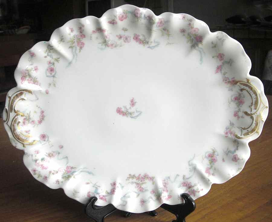 Schleiger 481F 11" Oval Serving Platter by Haviland-1