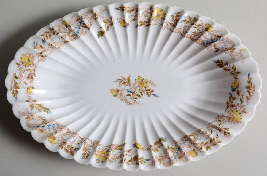 Schleiger 486a 13" Oval Serving Platter by Haviland-1