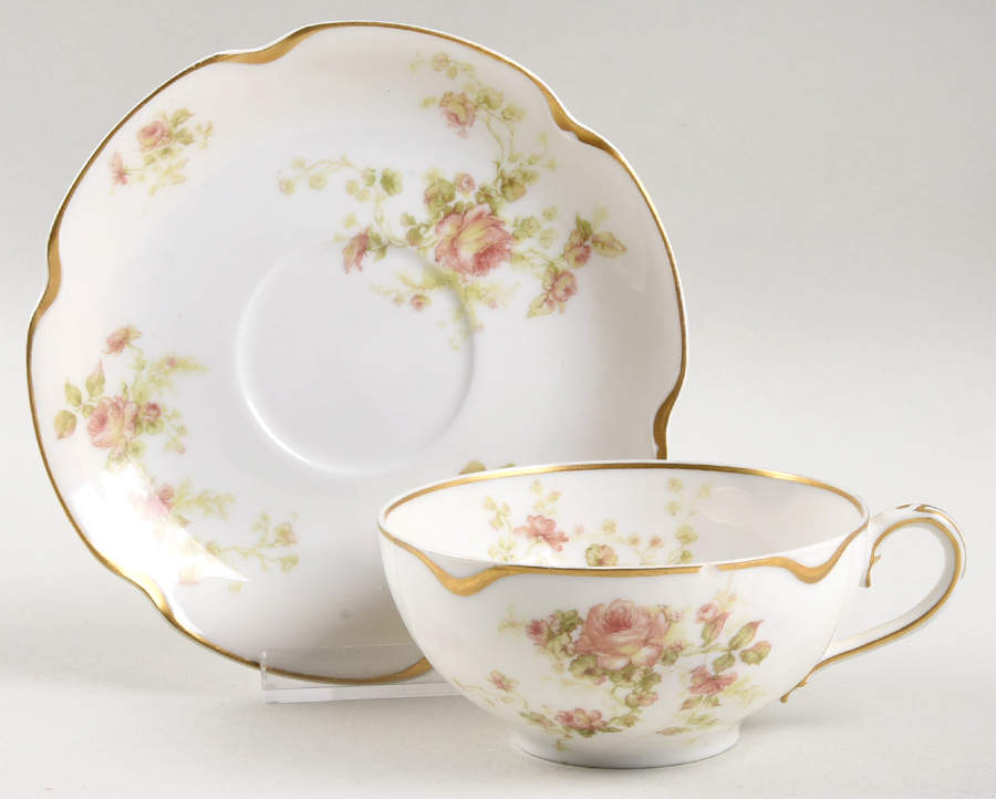 Schleiger 49 Flat Cup & Saucer Set by Haviland-1