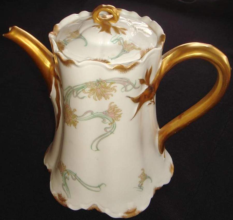 Schleiger 492 Teapot & Lid by Haviland-1