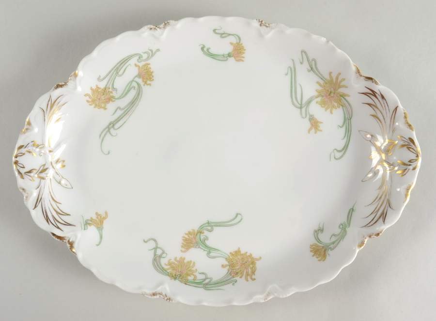 Schleiger 492 13" Oval Serving Platter by Haviland-1