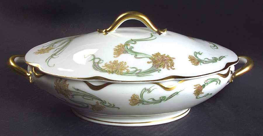 Schleiger 492 Oval Covered Vegetable by Haviland-1
