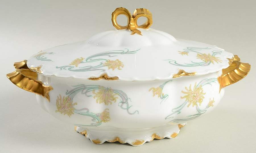 Schleiger 492G Oval Tureen & Lid by Haviland-1