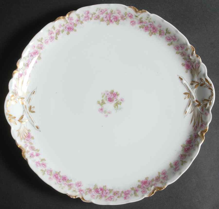 Schleiger 498 Handled Cake Plate by Haviland-1