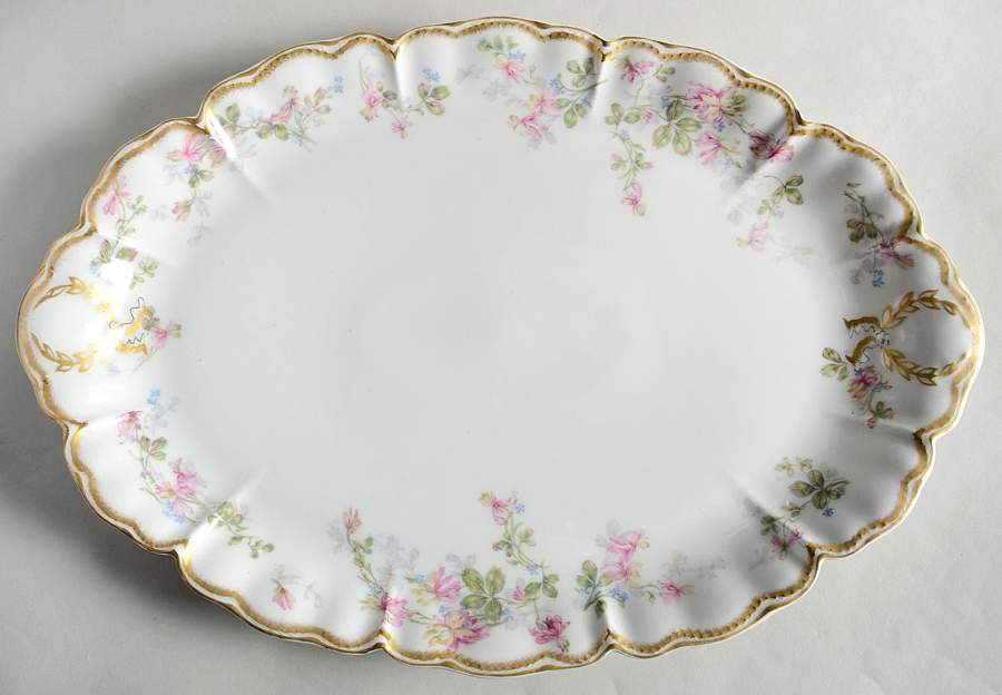 Schleiger 50 16" Oval Serving Platter by Haviland-1
