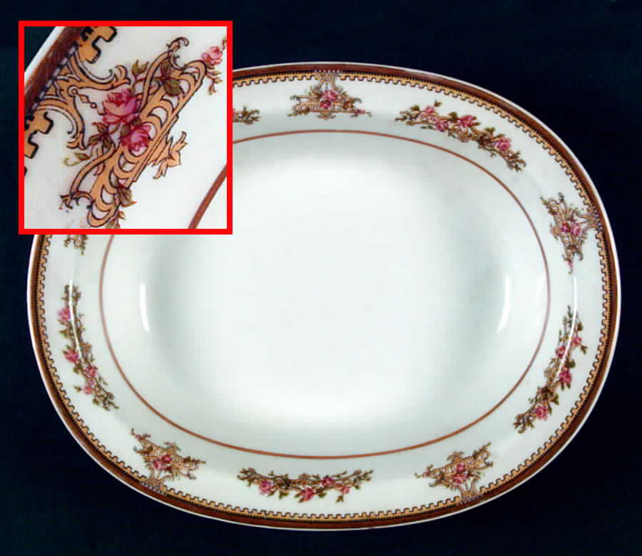 Schleiger 503 10" Oval Vegetable Bowl by Haviland-1