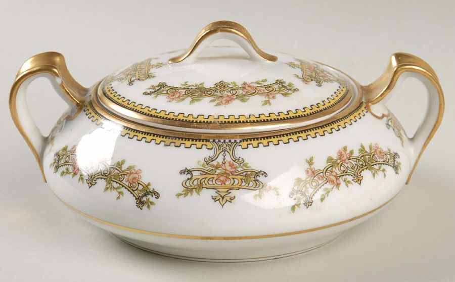 Schleiger 503 Sugar Bowl & Lid by Haviland-1
