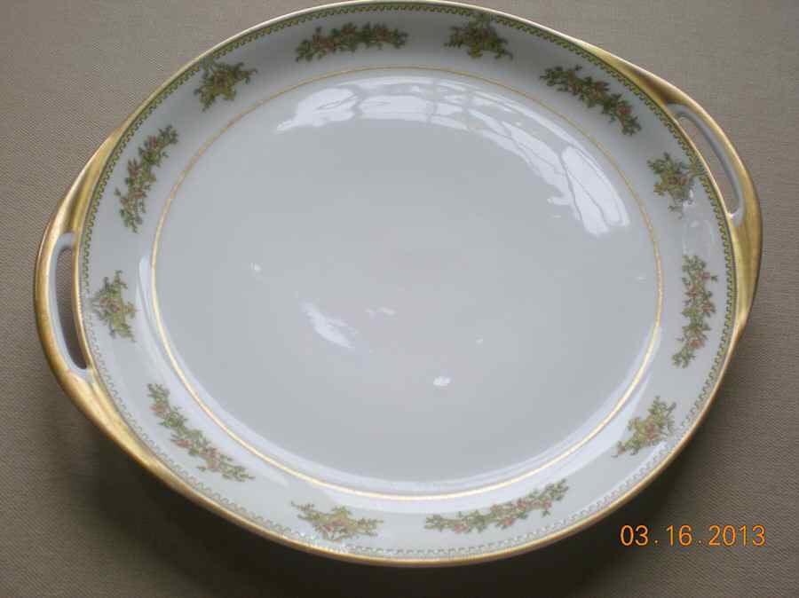 Schleiger 503 Handled Cake Plate by Haviland-1