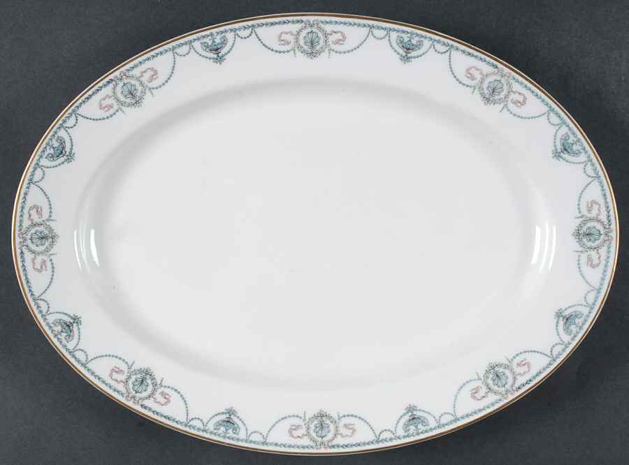 Schleiger 510 13" Oval Serving Platter by Haviland-1