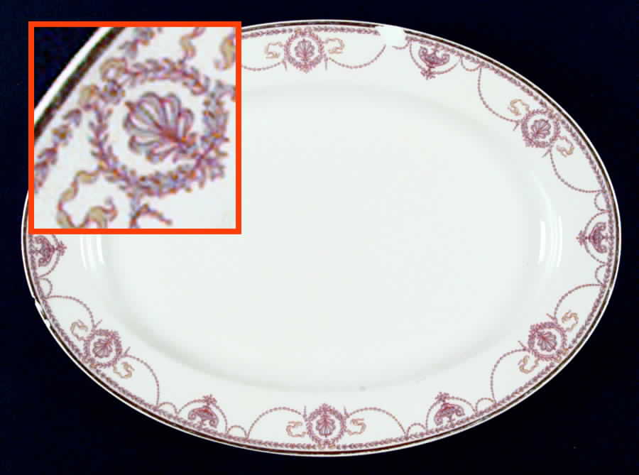 Schleiger 510h 14" Oval Serving Platter by Haviland-1