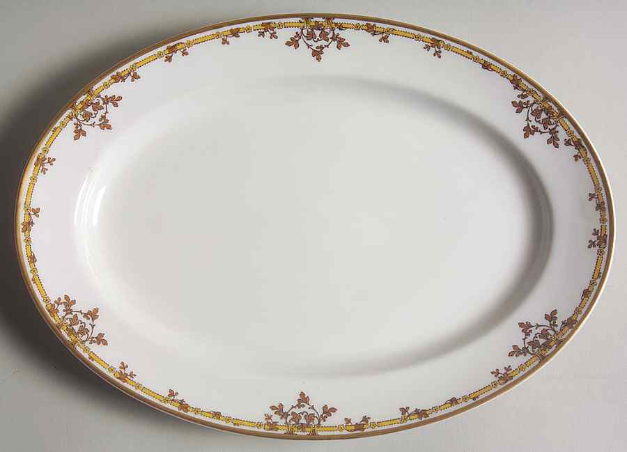 Schleiger 513 11" Oval Serving Platter by Haviland-1
