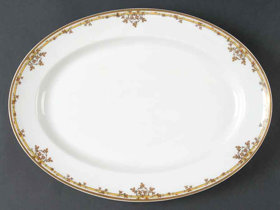 Schleiger 513 13" Oval Serving Platter by Haviland-1