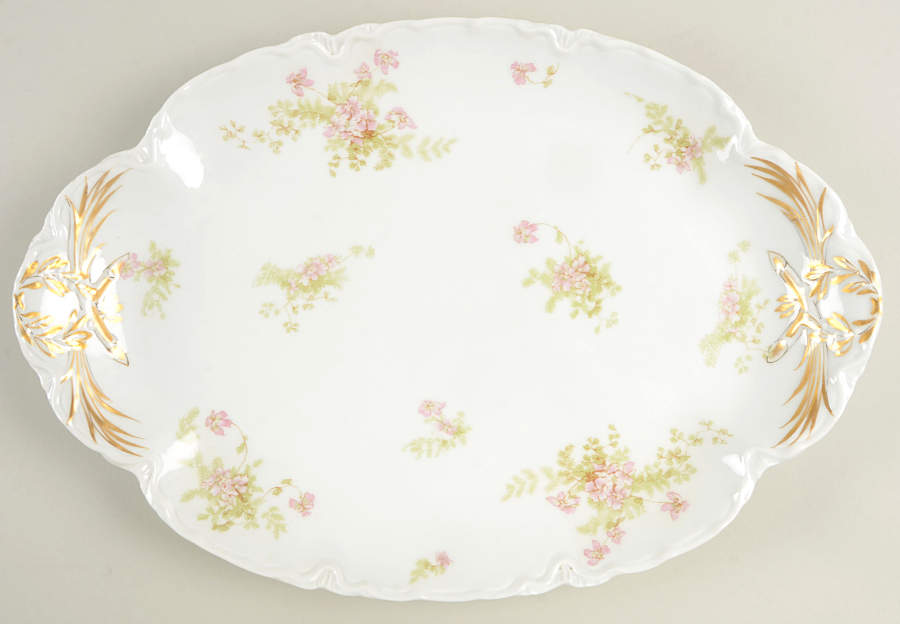 Schleiger 52 15" Oval Serving Platter by Haviland-1