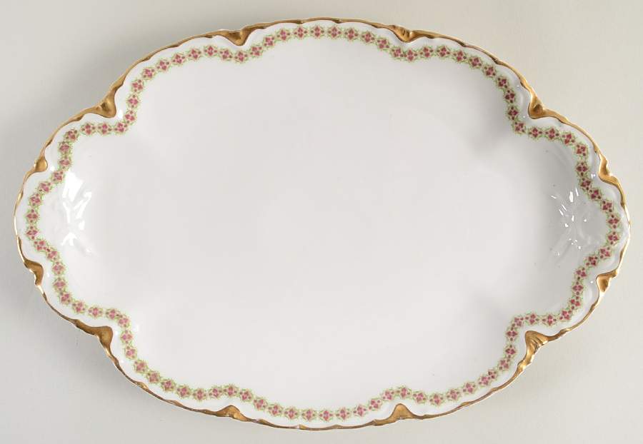 Schleiger 521 13" Oval Serving Platter by Haviland-1