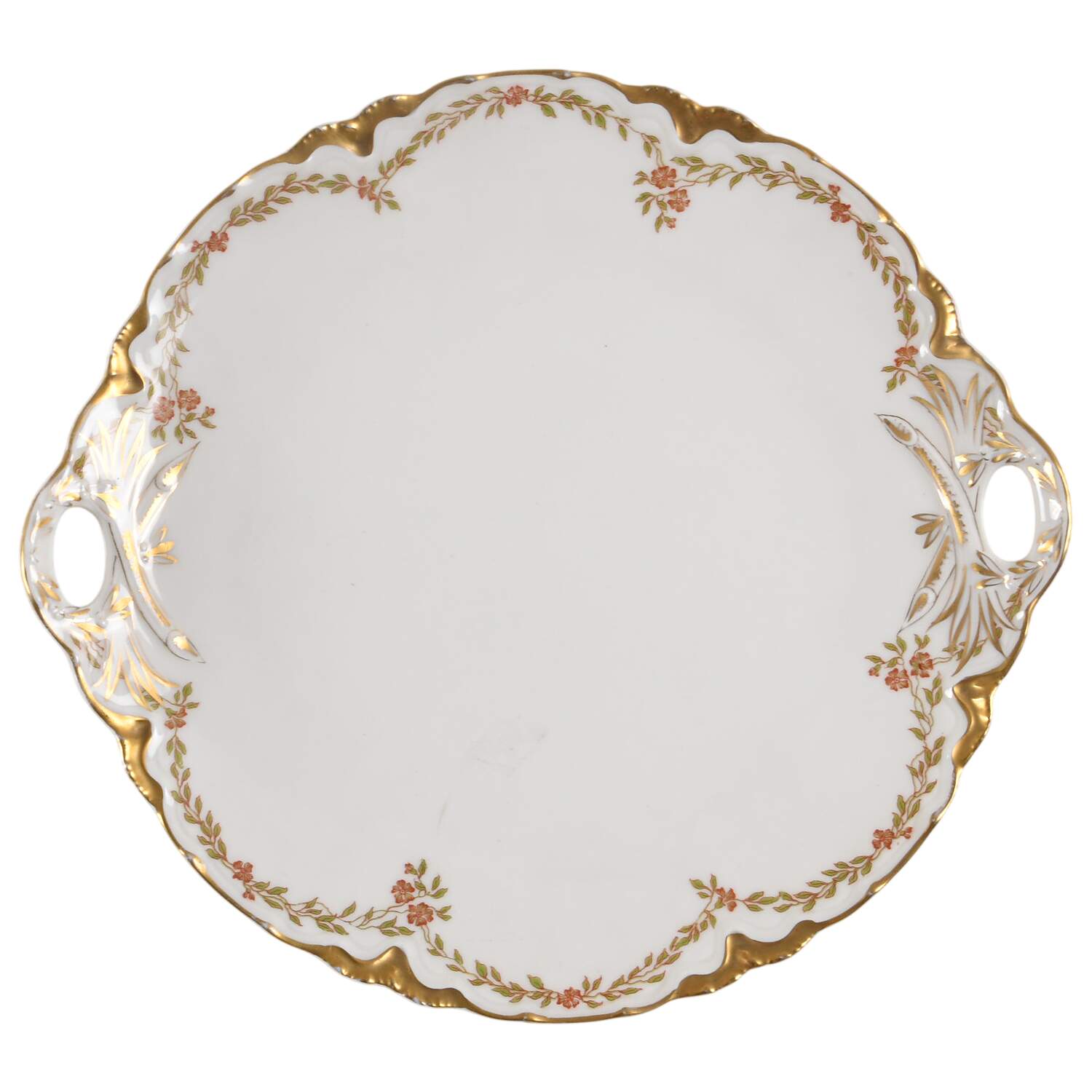 Schleiger 523 Handled Cake Plate by Haviland-1