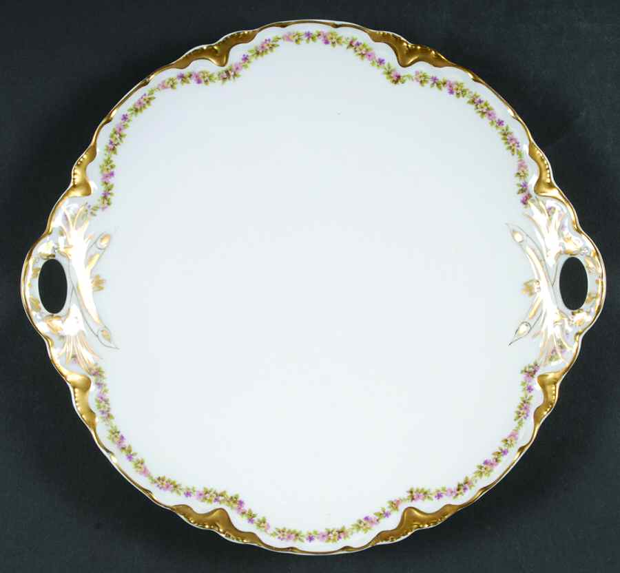 Schleiger 524 Handled Cake Plate by Haviland-1