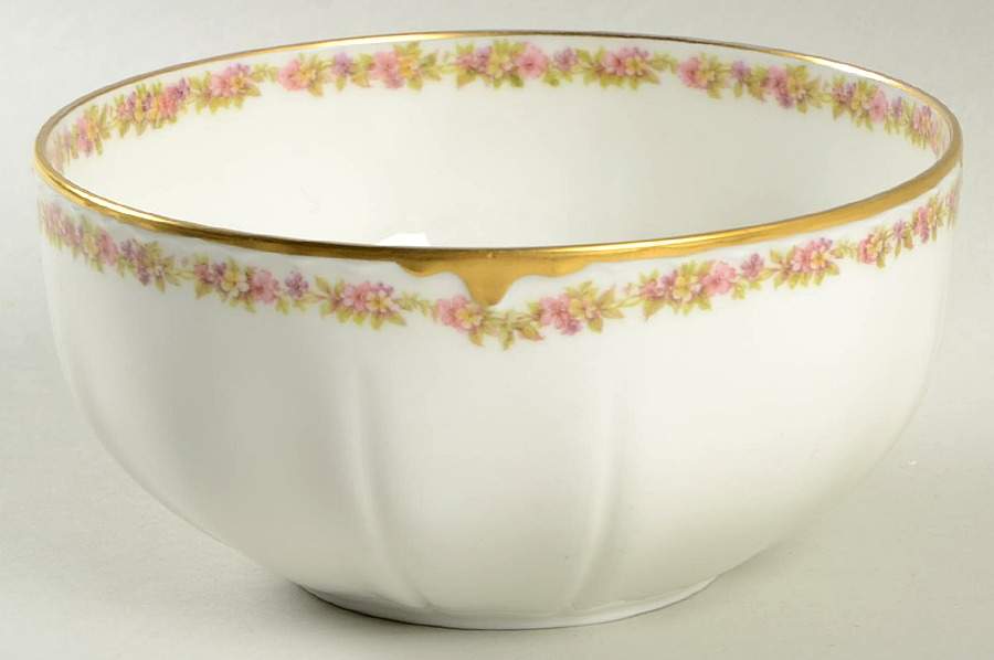 Schleiger 524A Cranberry Bowl by Haviland-1