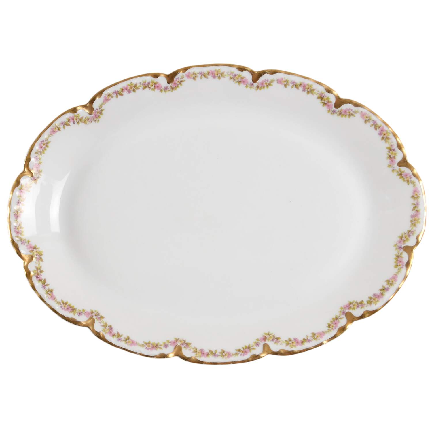 Schleiger 524A 11" Oval Serving Platter by Haviland-1