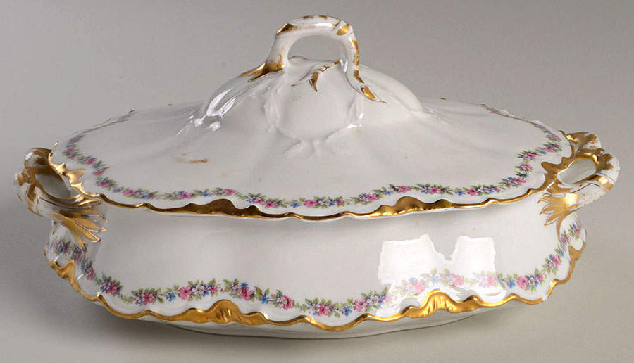 Schleiger 524E Oval Covered Vegetable by Haviland-1