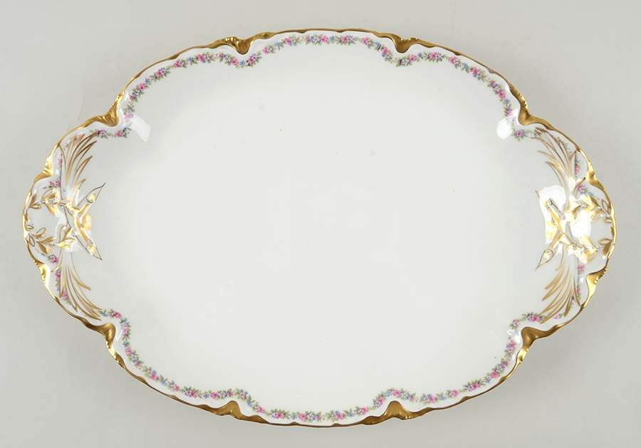 Schleiger 524E 16" Oval Serving Platter by Haviland-1