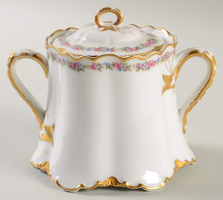 Schleiger 524E Sugar Bowl & Lid by Haviland-1