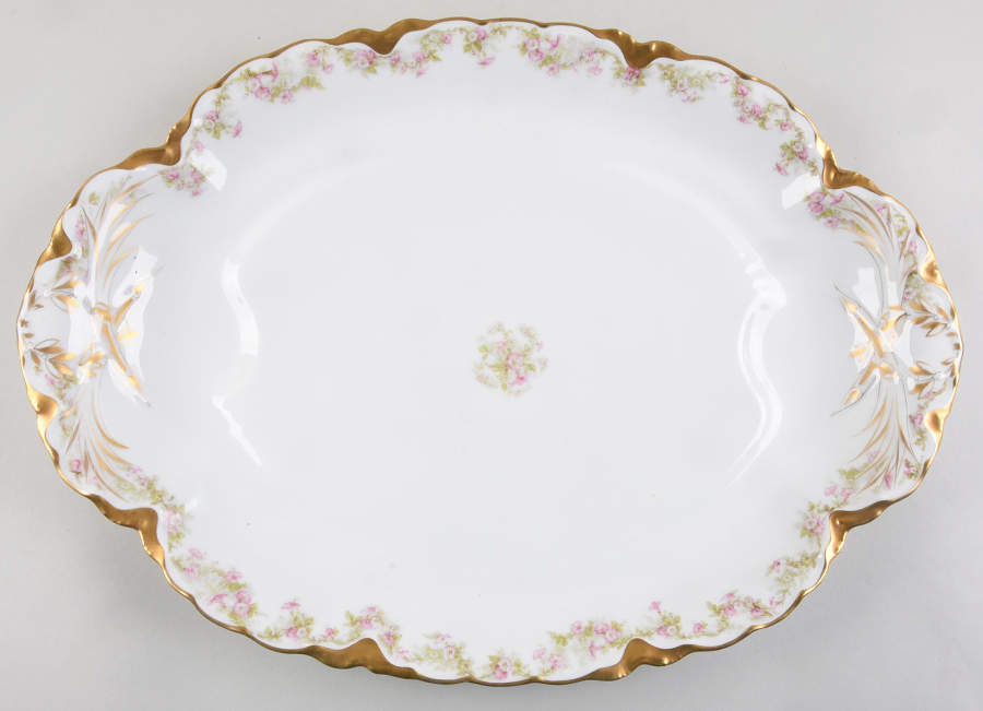 Schleiger 525 17" Oval Platter with Well by Haviland-1