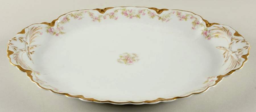 Schleiger 525 16" Oval Serving Platter by Haviland-1